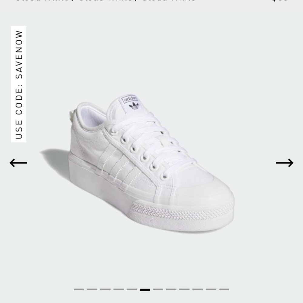 Adidas platform nizza - women’s 8.5